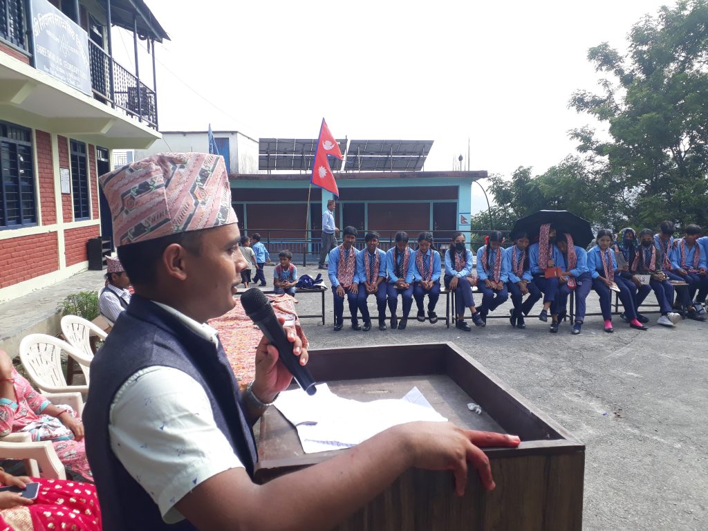 शिवालय माविमा कक्षा ११ का विद्यार्थीलाई स्वागत