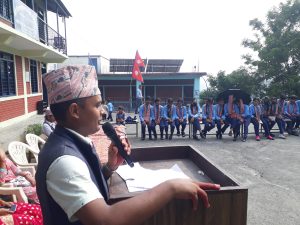 शिवालय माविमा कक्षा ११ का विद्यार्थीलाई स्वागत