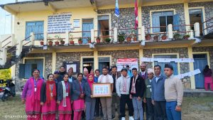 कालिका माविलाई पूर्वविद्यार्थीद्वारा विविध सामग्री हस्तान्तरण