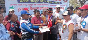 समिभञ्ज्याङमा  चैते दसैँको अवसरमा  हाफ अल्ट्रा म्याराथन सम्पन्न