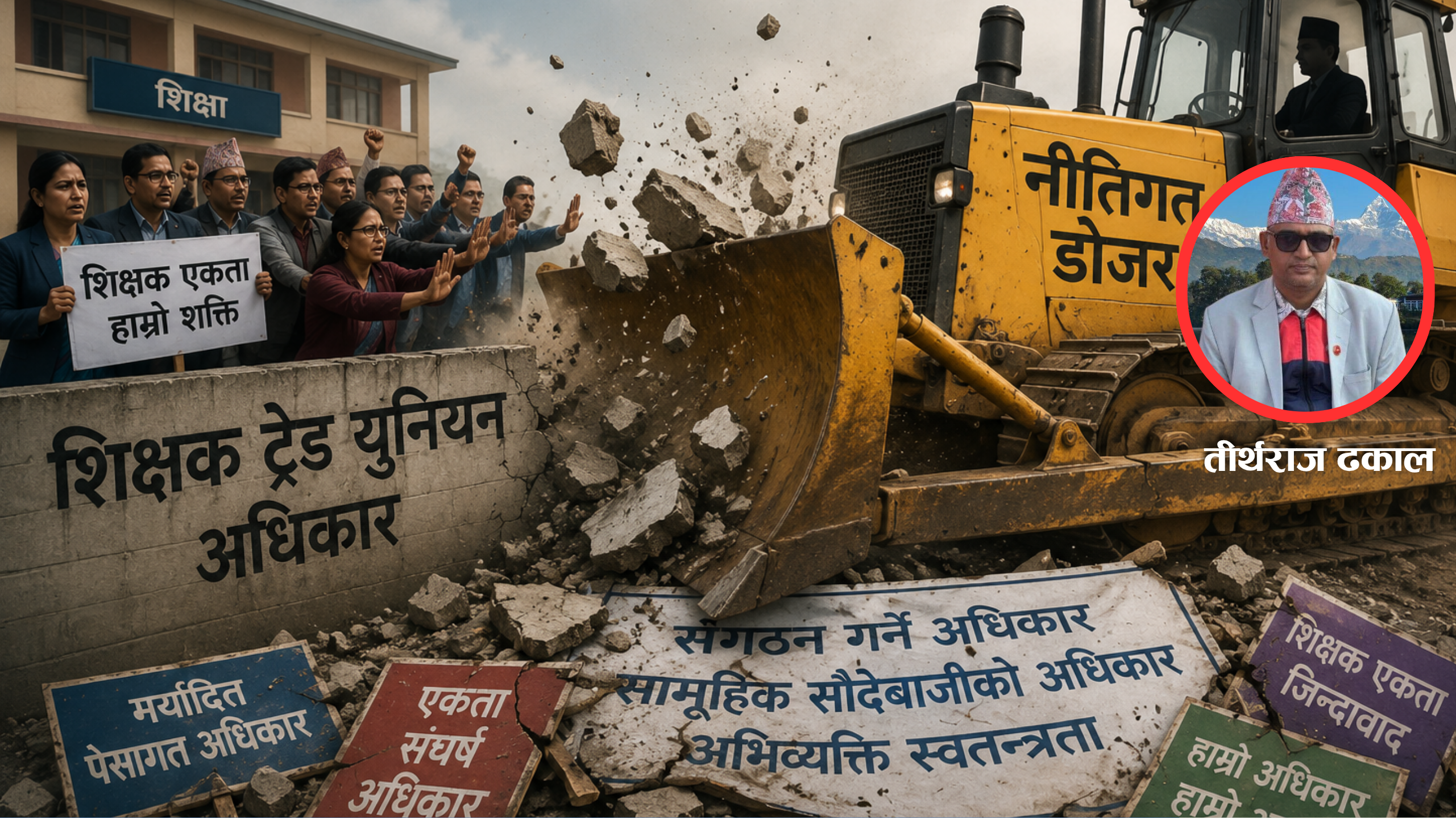 शिक्षामा नीतिगत डोजर : शिक्षक ट्रेड युनियन अधिकारमाथिको प्रहार